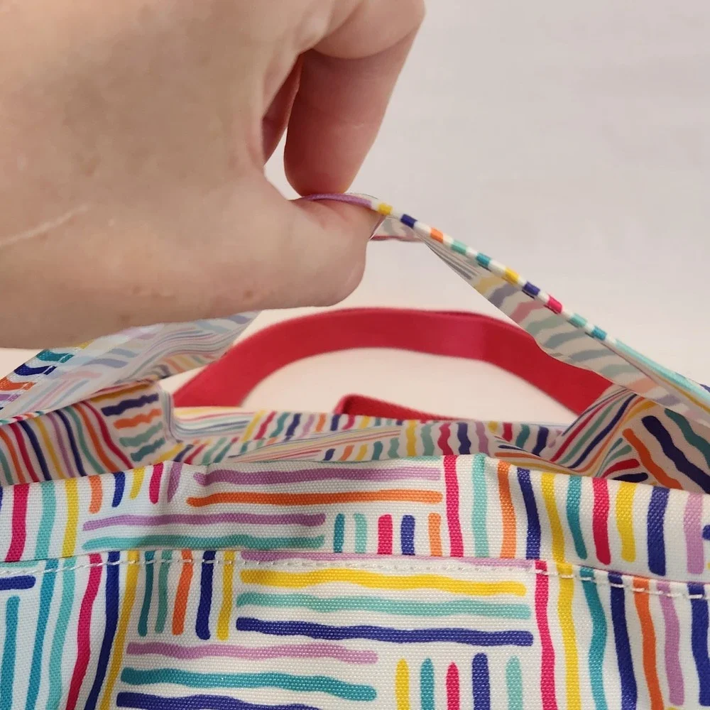 Kipling Kichirou Insulated Crossbody With Handle Lunch Bag Multicolor Stripes‎